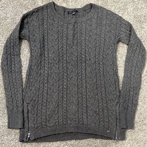 Vintage Y2K American Eagle Gray Knit Sweater